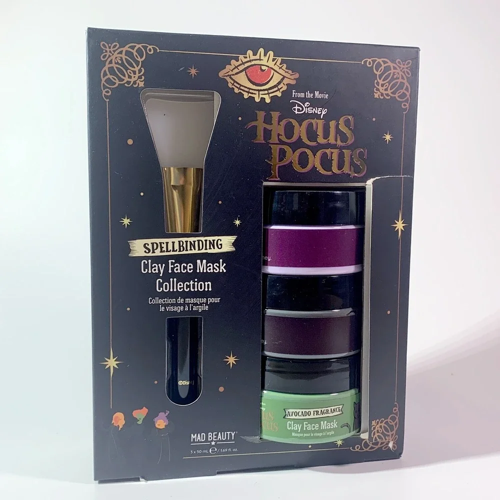 Disney Hocus Pocus Spellbinding‎ 3x Clay Face Mask Collection w/ Applicator
